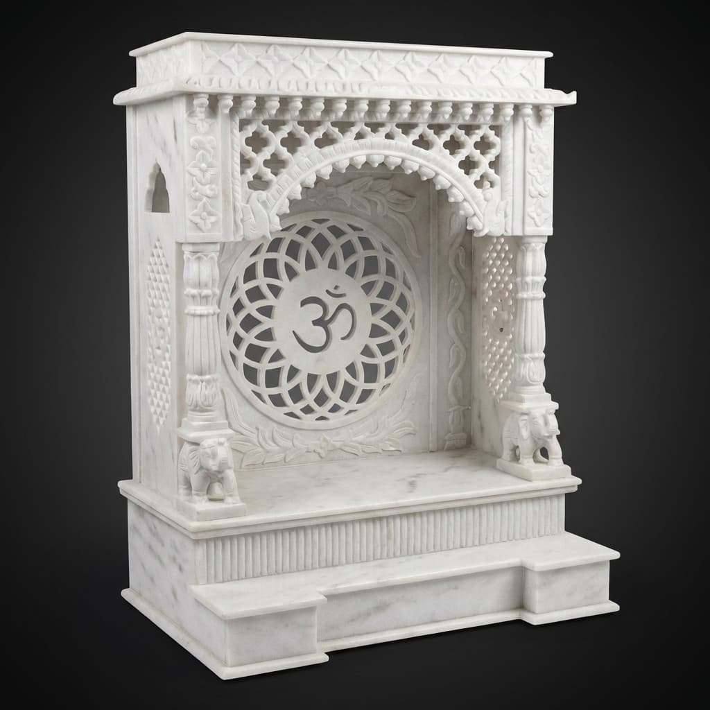 Exquisite Hand-Carved Artisan Stone Home Temple Mandir - hero-light