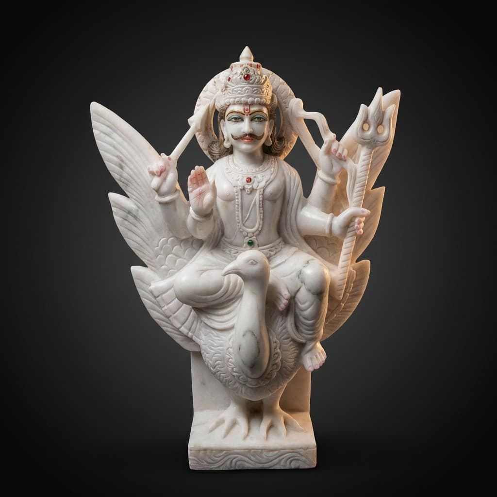 Exquisite Handcrafted Shani Dev Stone Idol for Home Temple - hero-light