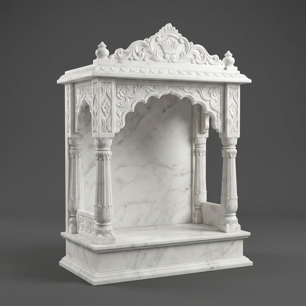 Exquisite Hand-Carved Ornate Indoor Stone Temple - hero-light