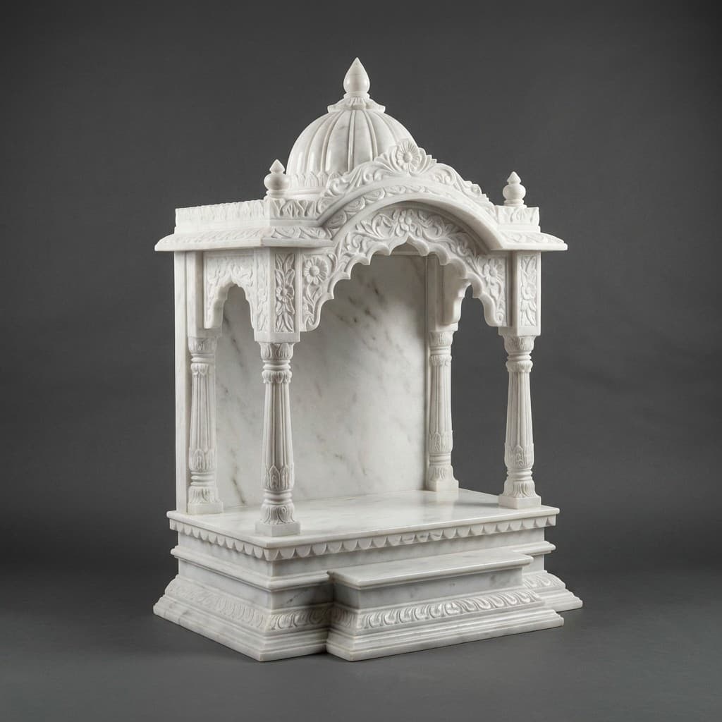 Exquisite Hand-Carved Artisan Stone Temple Mandir - hero-light