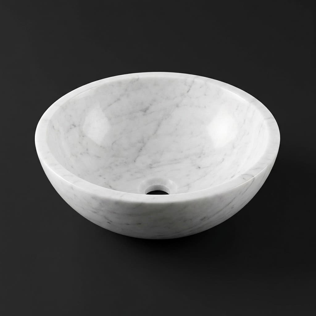 Hand-Carved Urban Stone Vessel Sink - hero-light