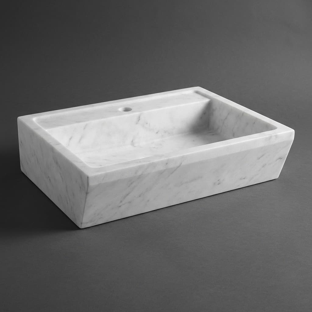 Hand-Carved Artisan Stone Potting Sink - hero-light