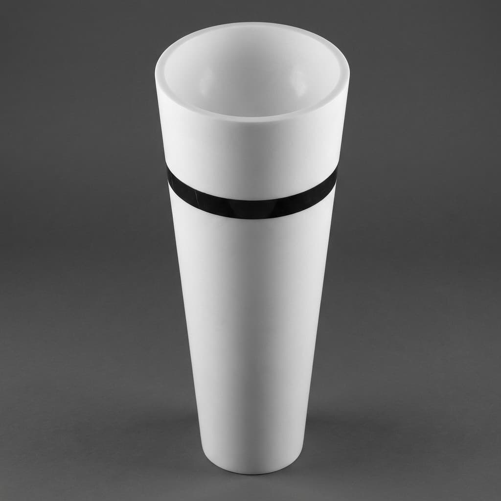 Hand-Carved Artisan Stone Pedestal Sink with Elegant Inlay Detail - hero-light