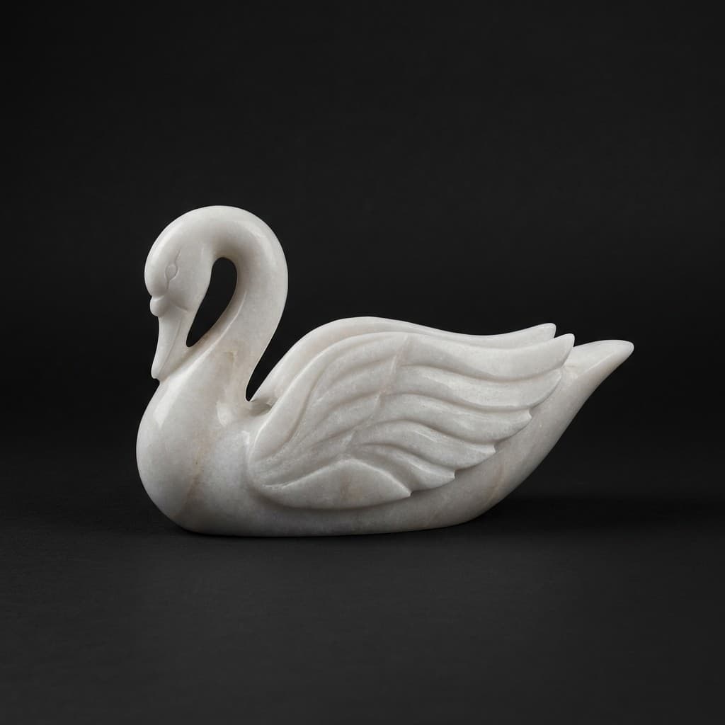 Royal Swan Artisan Hand-Carved Stone Urli Bowl - hero-light