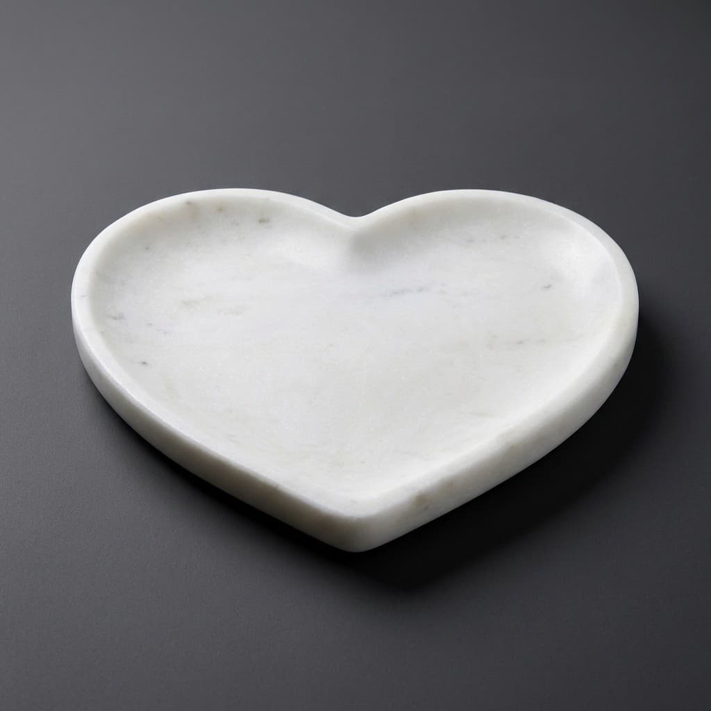 Artisan Handcrafted Heart-Shaped Stone Platter - hero-light