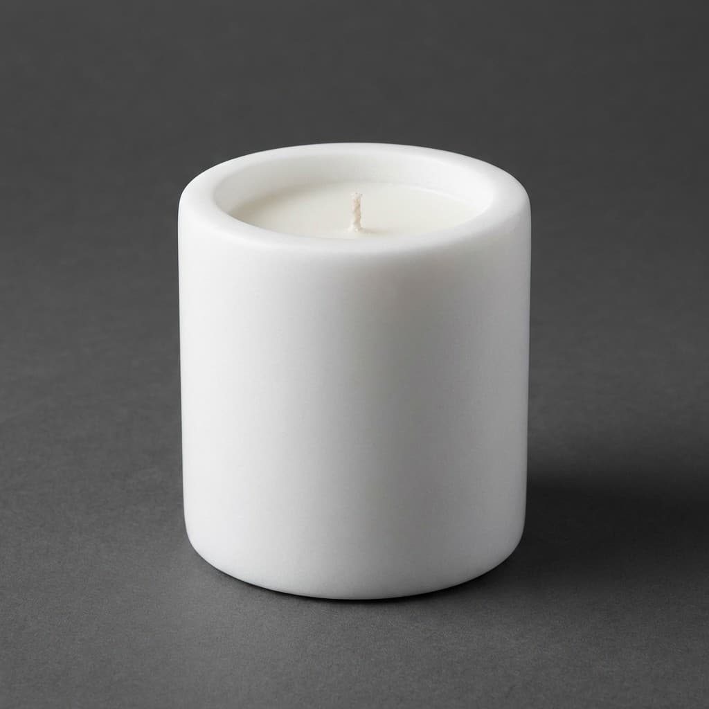 Artisan Hand-Carved Minimalist Stone Candle Stand - hero-light
